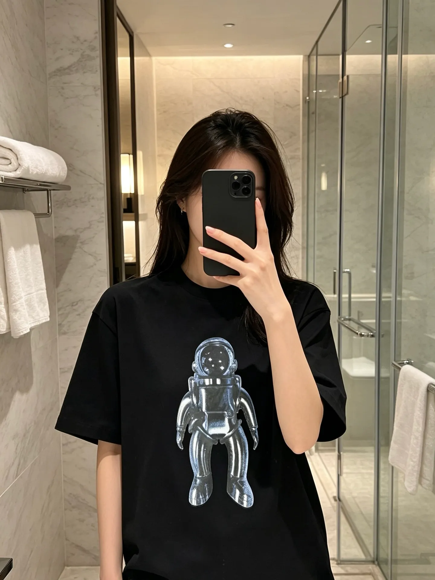 Louis Vuitton/Louis Vuitton astronaut print short sleeves